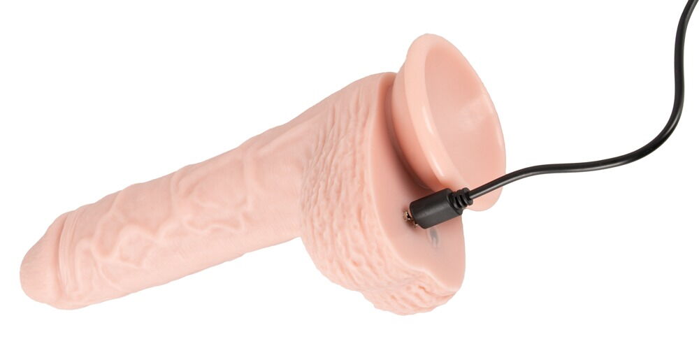 Stoßvibrator „RC Medical Silicone Vibrator“ mit Saugfuß und rotierender Eichel