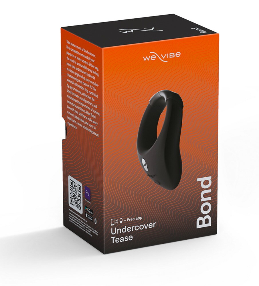 Vibro-Penis-/Hodenring „Bond“, 10 Vibrationsmodi per kabelloser Fernbedienung oder App