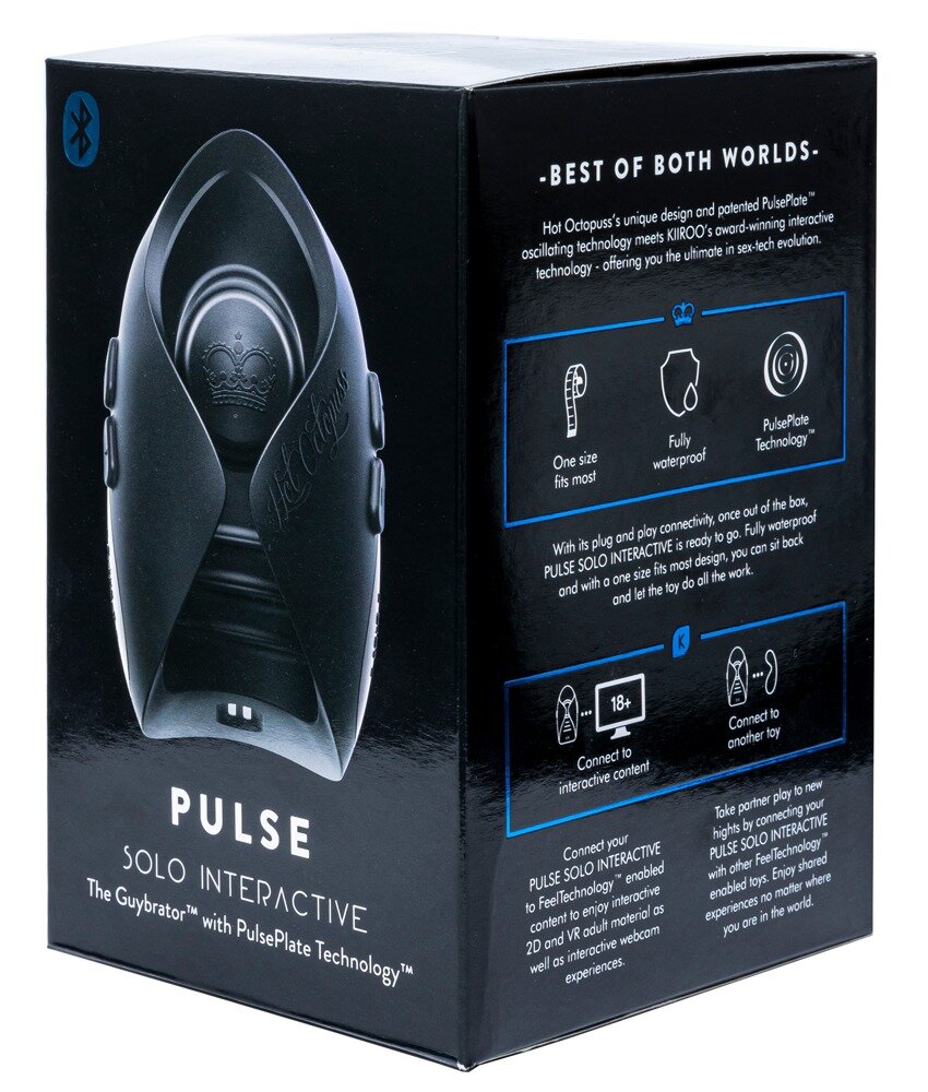 Masturbator „Pulse Solo Interactive“ mit Pulse Plate-Technologie per App/Bluetooth oder am Toy