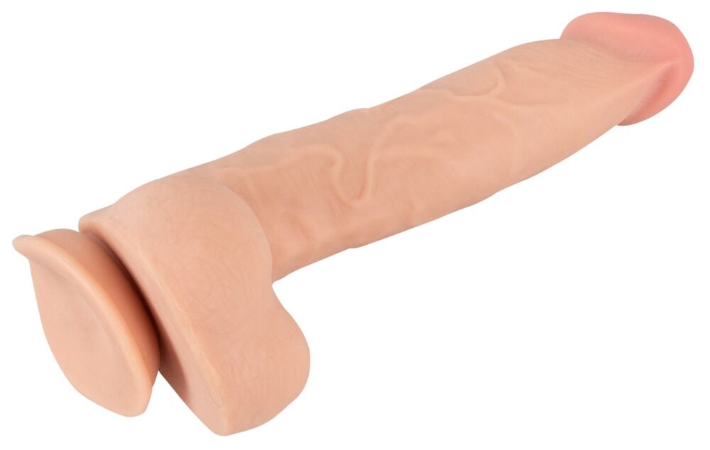 Naturdildo „Dildo with moveable Skin“ mit Saugfuß