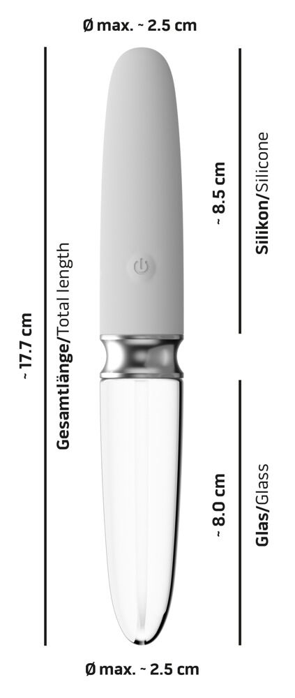 „Straight LED Vibrator“, beidseitig verwendbar