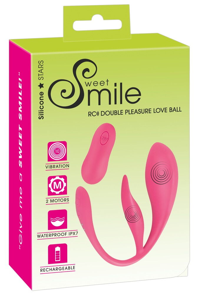 Vibro-Ei „RC Double Pleasure Love Ball“ mit Klitorisvibrator