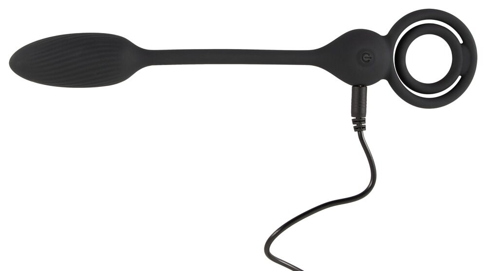 Vibro-Analplug mit Penis-/Hodenring