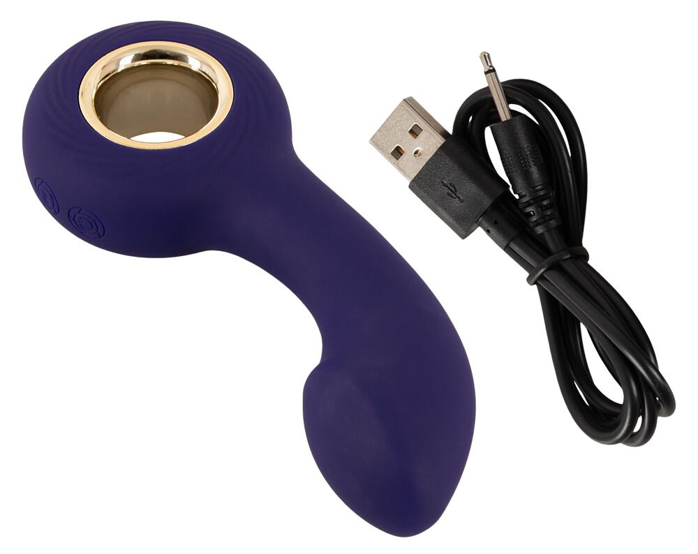 „Vibrating G- & P-Spot Massager“ mit praktischem Haltering