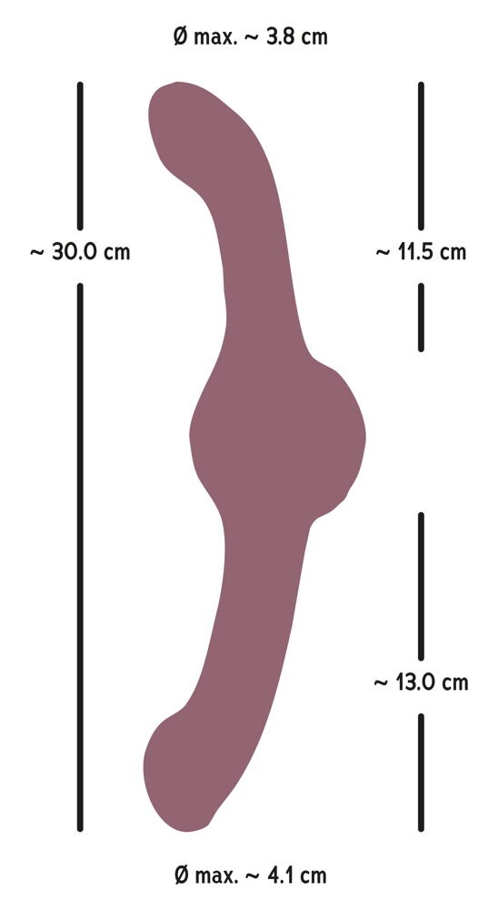 Doppelvibrator „Turbo Shaker Double Lover“, beidseitig verwendbar