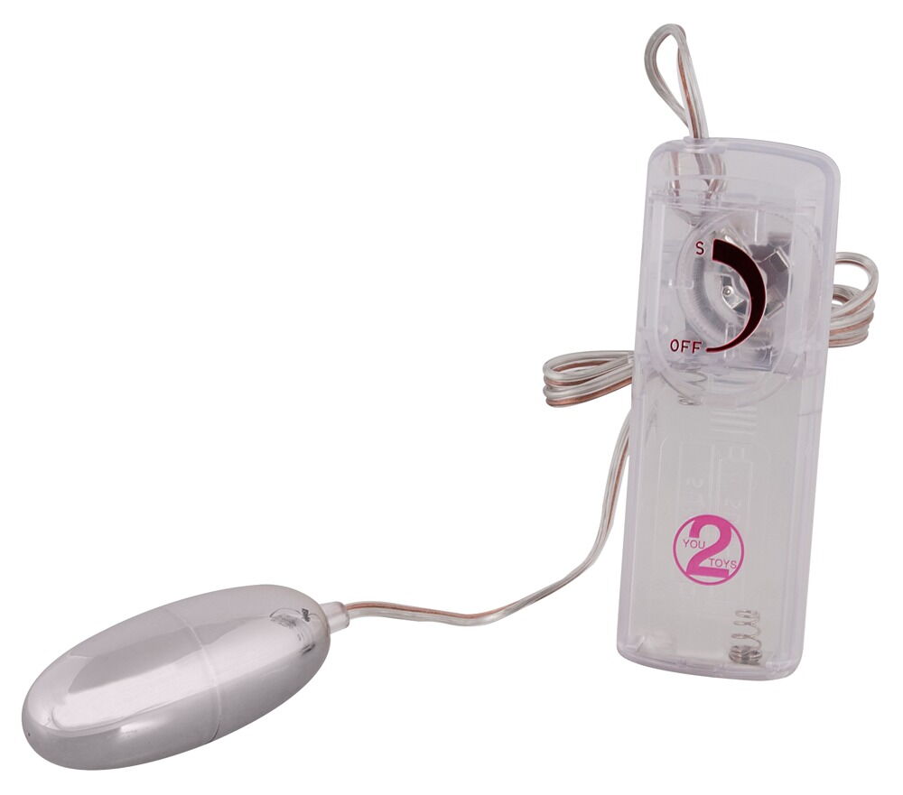 Vibroei „Silver Star“ mit Fernbedienung, stufenlose Vibration