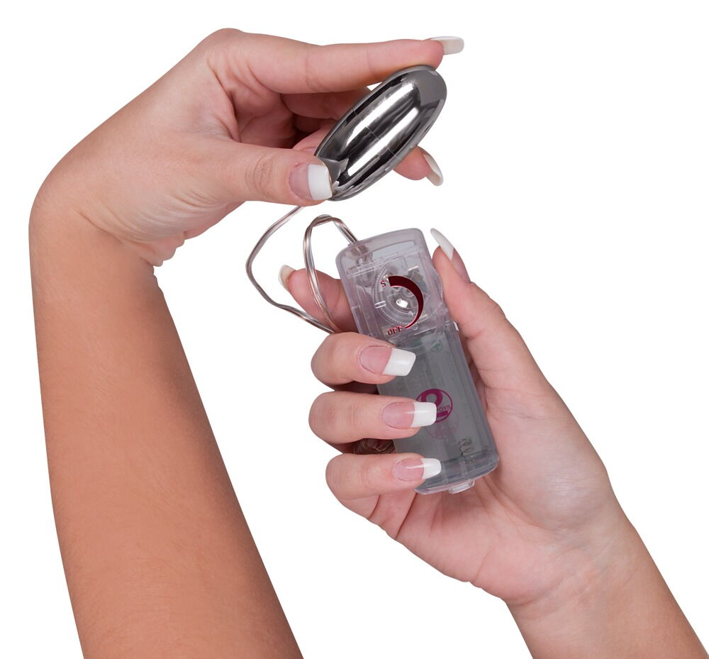 Vibroei „Silver Star“ mit Fernbedienung, stufenlose Vibration