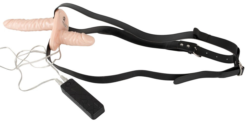 Umschnallvibrator „Strap-On Duo“ mit 2 Vibratoren