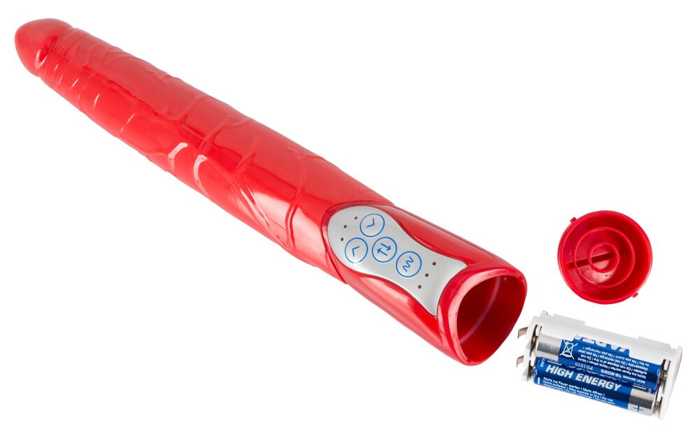 Naturvibrator „Red Push“, 27,5 cm, mit Stoßfunktion