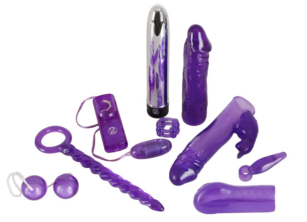 9-teiliges Toy-Set „Purple Appetizer“ inklusive Batterien