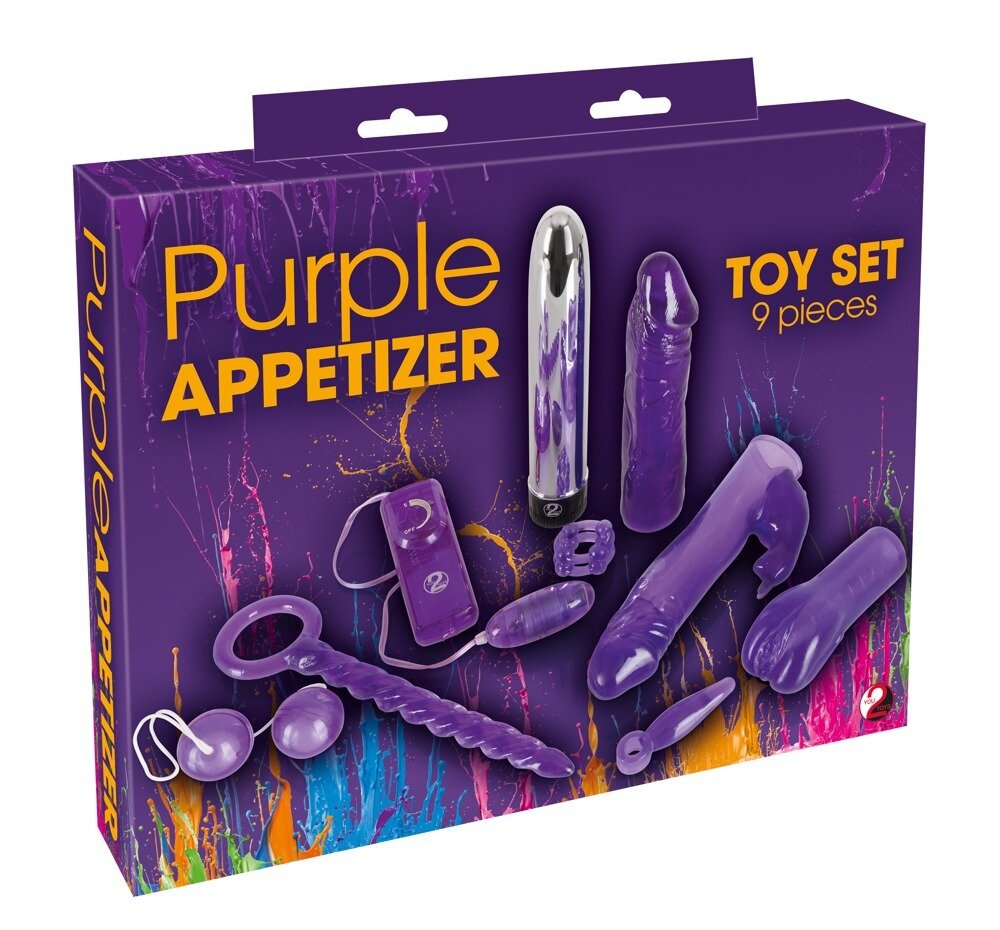 9-teiliges Toy-Set „Purple Appetizer“ inklusive Batterien
