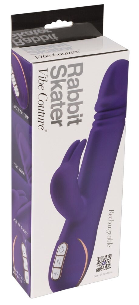 Rabbitvibrator „Rabbit Skater“ mit Stoßfunktion, 23 cm