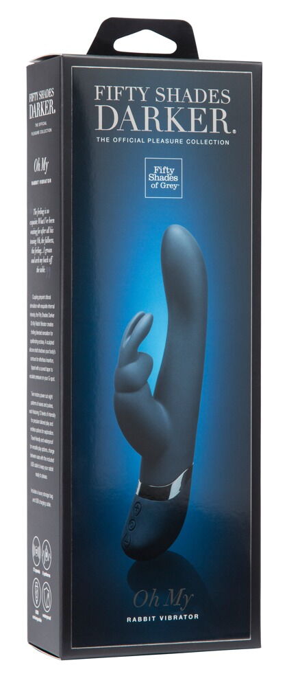 Rabbitvibrator „Oh My“, 8 Vibrationsmodi, 12 Geschwindigkeiten