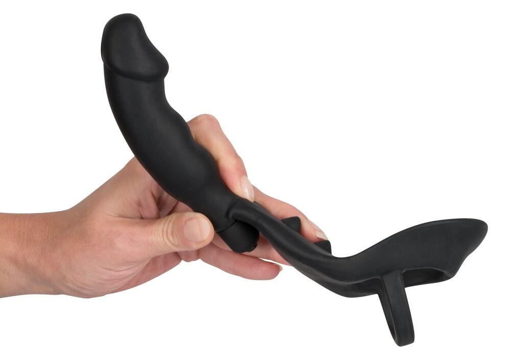 Penis-/Hodenring „Ring & Vibro Plug“ mit Vibro-Analplug