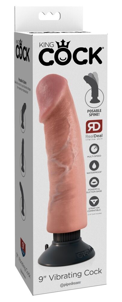 Naturvibrator „9" Vibrating Cock“, 20,4 cm