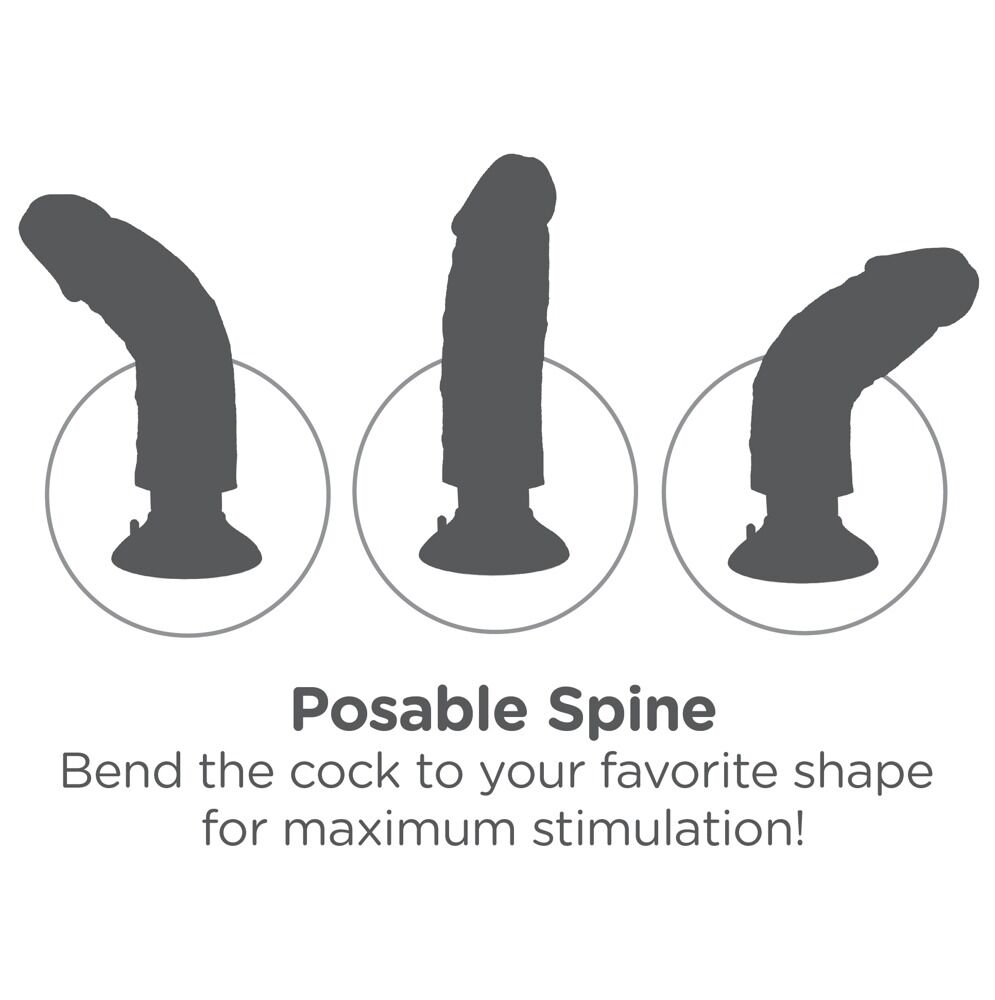 Vibrator „7" Vibrating Cock with Balls“, 13,3 cm