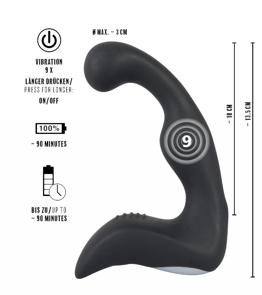 Prostatavibrator „Rechargeable Prostate Stimulator“ mit Perineumreizer