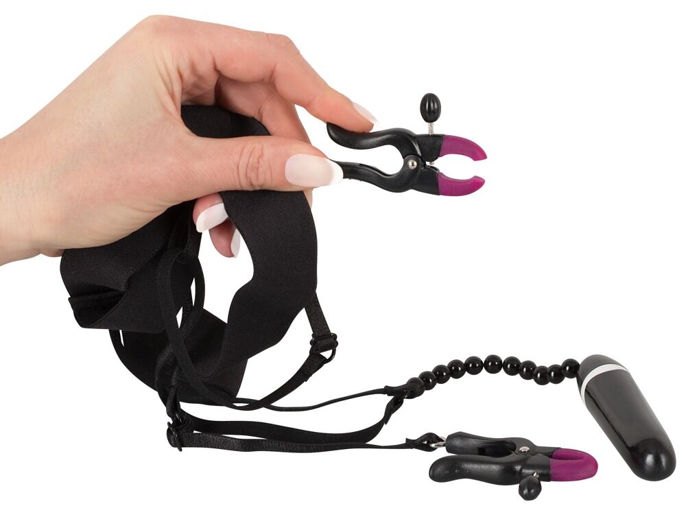 Vulvalippenspreizer "Spreader String" mit Vibrator