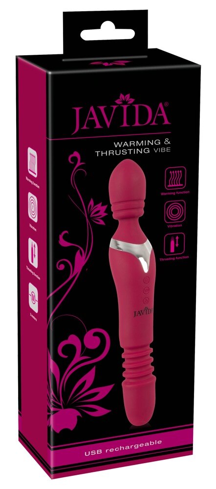 Massagestab „Warming & Thrusting Vibe“, mit Stoß- und Wärmefunktion