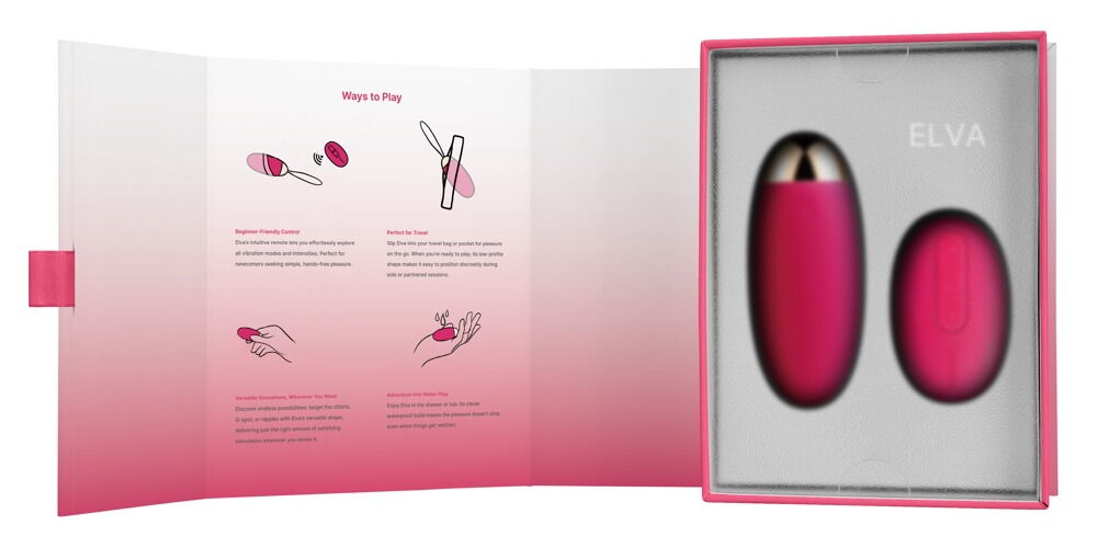 Vibro-Ei „Elva” mit Fernbedienung