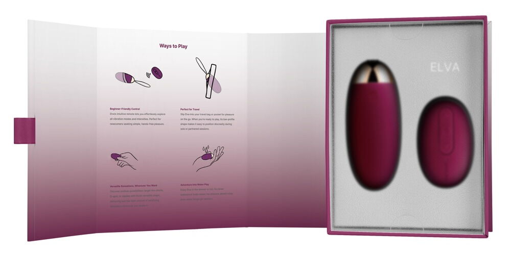 Vibro-Ei „Elva” mit Fernbedienung