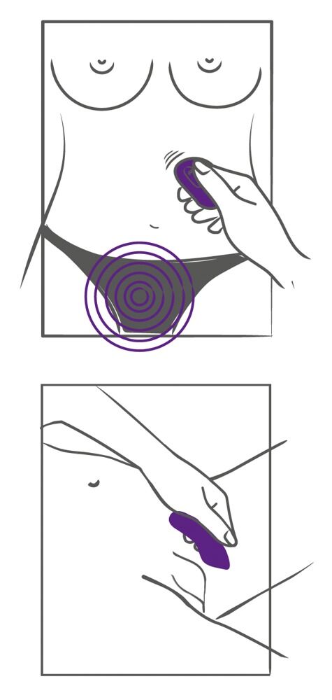 Auflegevibrator „RC Panty Vibrator“ mit Fernbedienung, wasserdicht