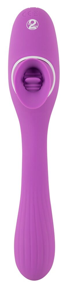 Vibrator „2 Function Bendable Vibe“ mit Leck-Zunge