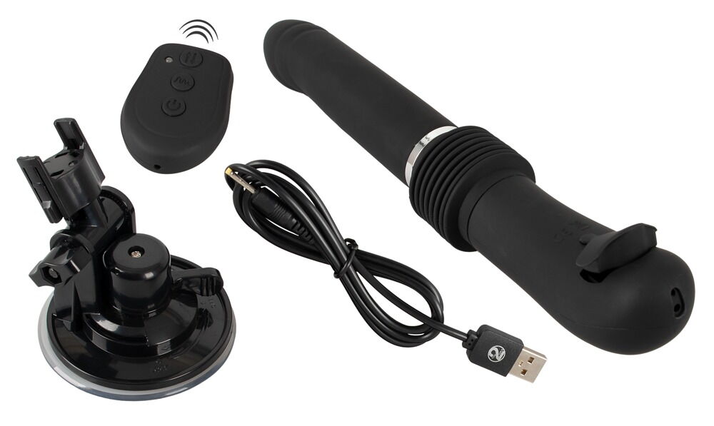 Stoßvibrator „RC Fucking Machine 2.0“ mit abnehm- und verstellbarem Saugfuß