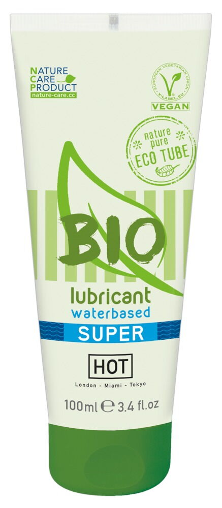 Gleitgel „HOT BIO waterbased super“, 100% biologisch