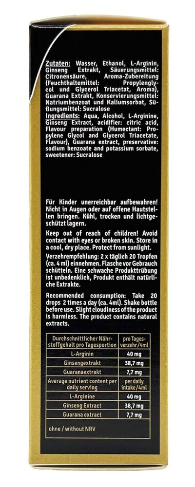 Tropfen „Gold Women“, Nahrungsergänzungsmittel