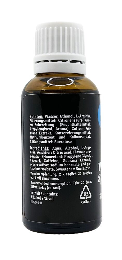 Tropfen „Volume Sp**ma“, Nahrungsergänzungsmittel