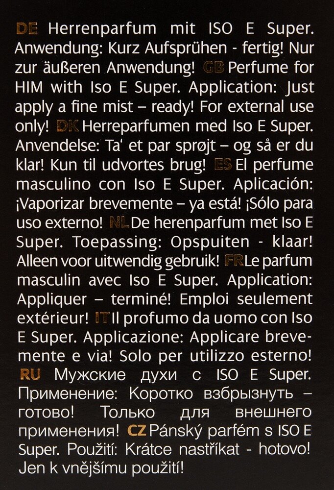 Herrenparfum „P6 Super“ mit ISO E Super, 30 ml