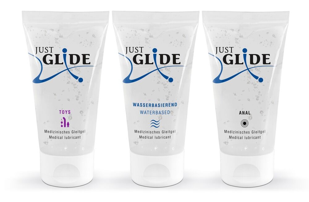 3-teiliges Gleitgel-Set „Just Glide“