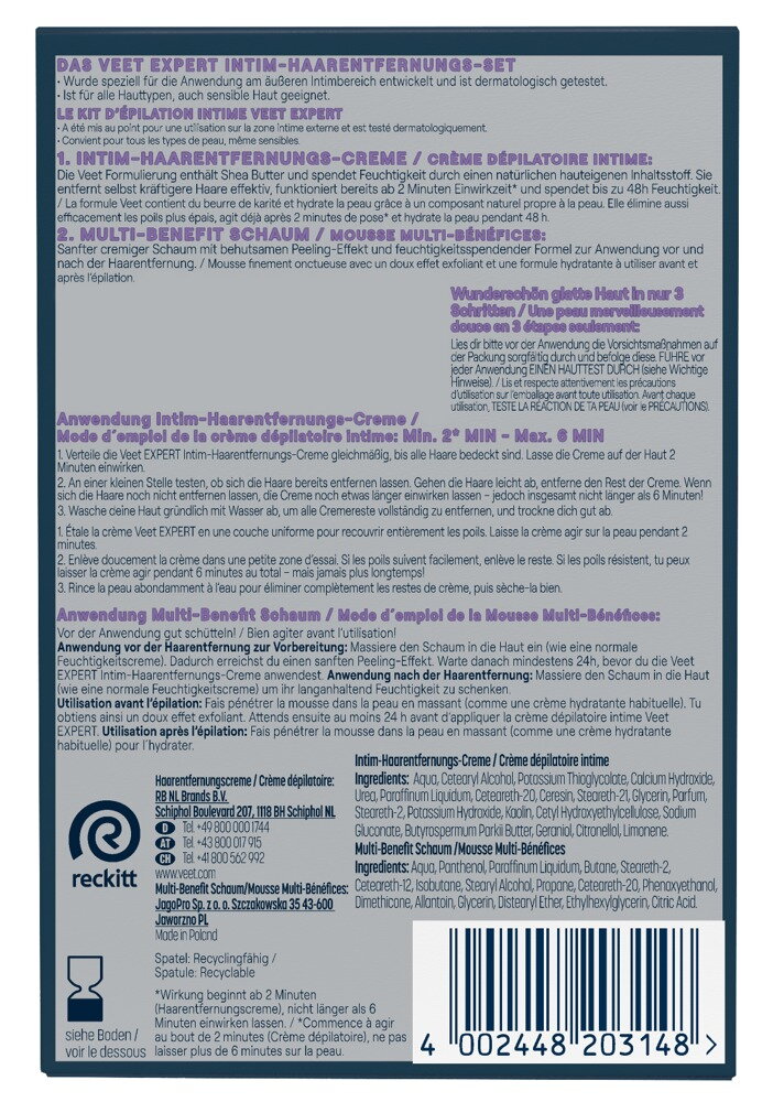 2-teiliges Enthaarungscreme-Set „Veet EXPERT“