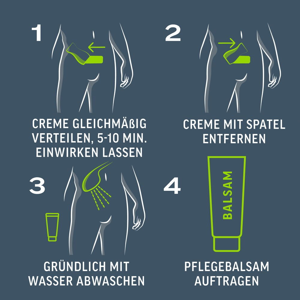 2-teiliges Enthaarungscreme-Set „Veet Men TOTAL PRO“