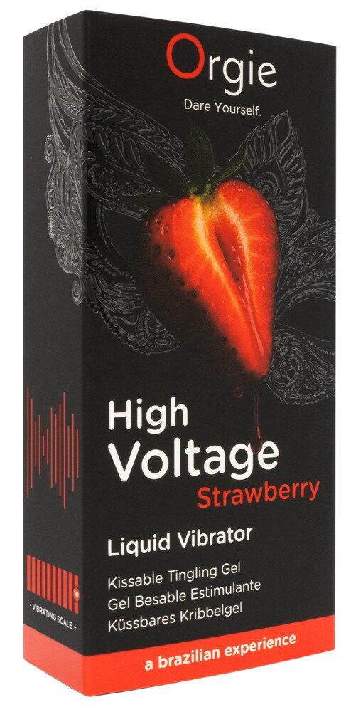 Stimulationsgel „High Voltage Strawberry“ mit Erdbeer-Aroma