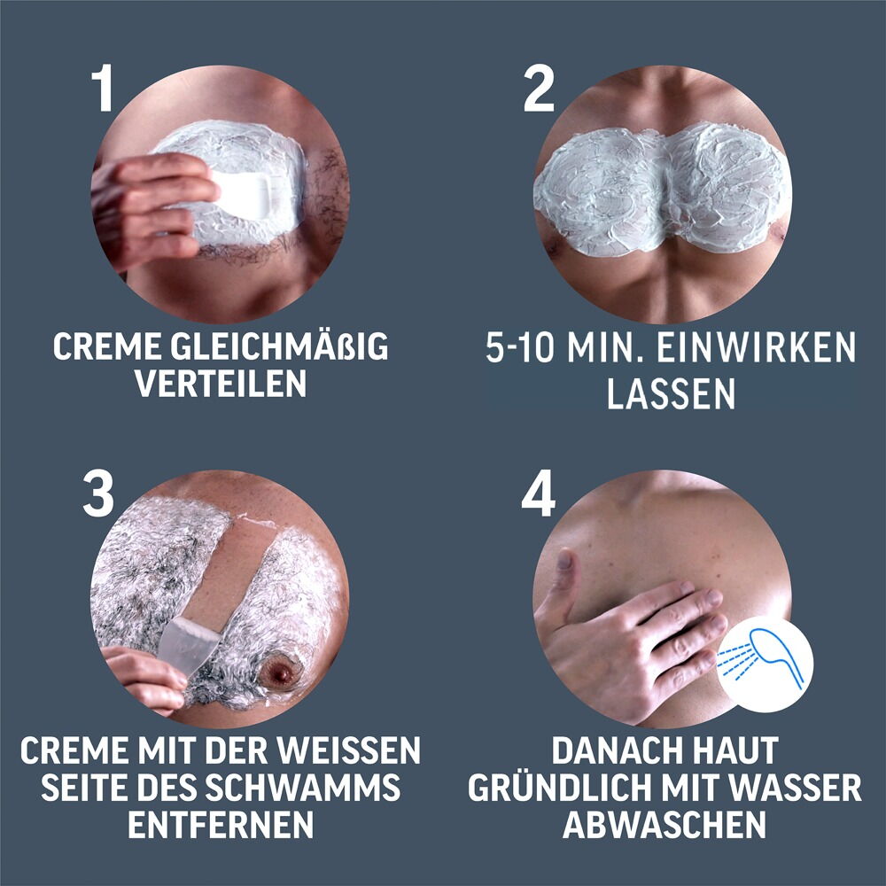 Enthaarungscreme „Veet Men TOTAL PRO“ für seinen Oberkörper & Beine