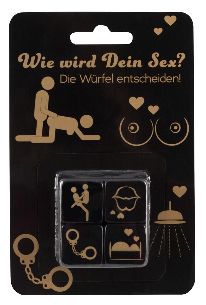 4-teiliges Würfel-Set „Wie wird Dein Sex?“