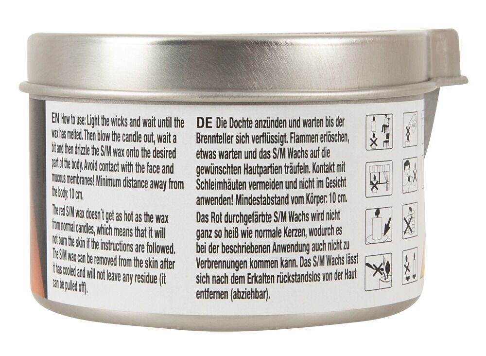 S/M-Kerze im Alu-Tiegel