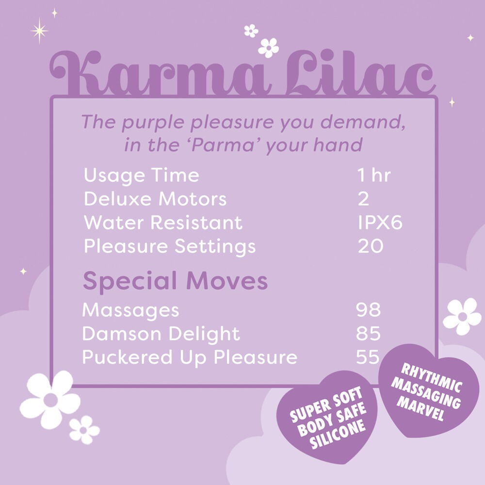 Auflegevibrator „Karma Lilac“ im niedlichen Einhorn-Design