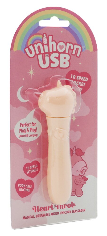 Minivibrator mit USB-Stecker unter’m Einhorn-Köpfchen