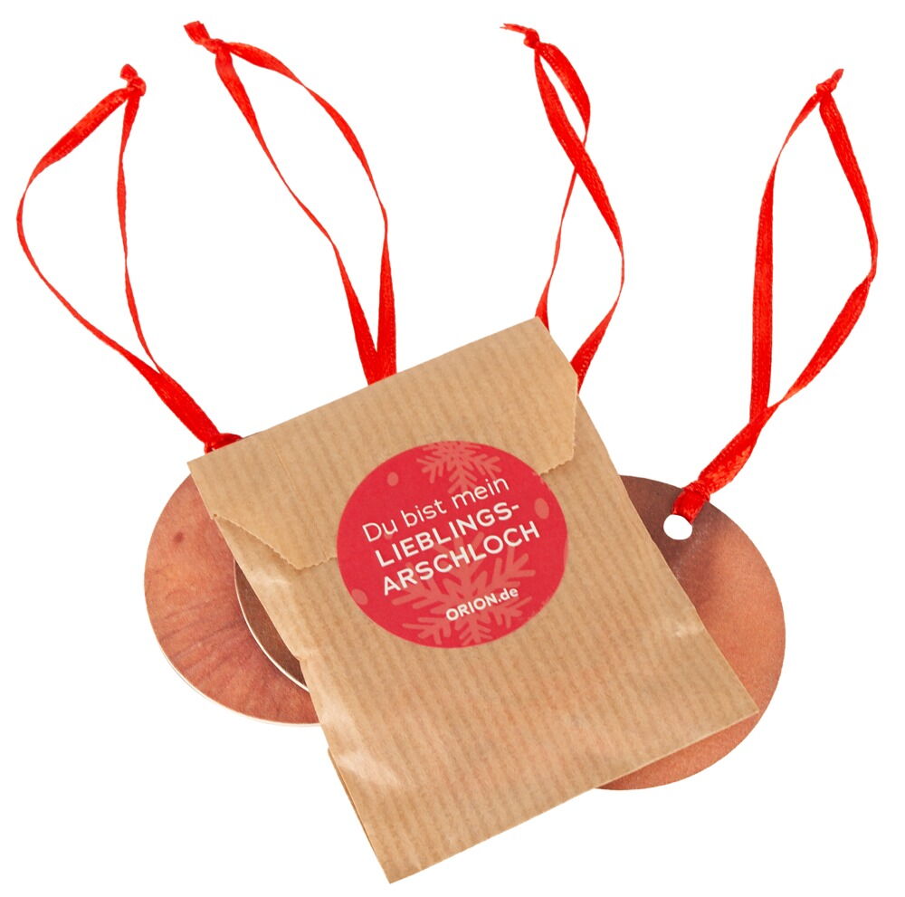 4-teiliges Papieranhänger-Set „Rosetten“