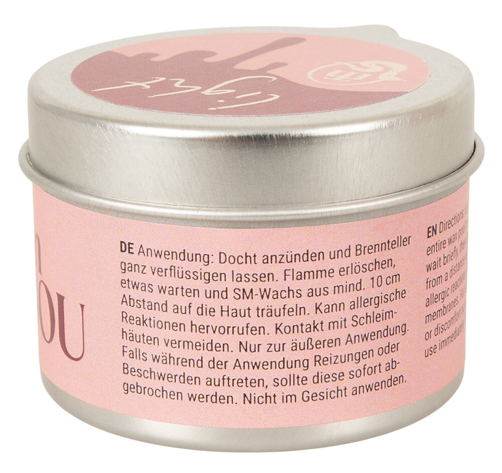 S/M-Kerze „Maison Tabou Bougie Light“ im Alu-Tiegel