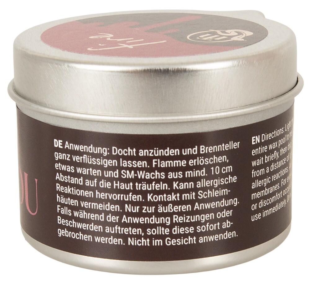S/M-Kerze „Maison Tabou Bougie Fire“ im Alu-Tiegel