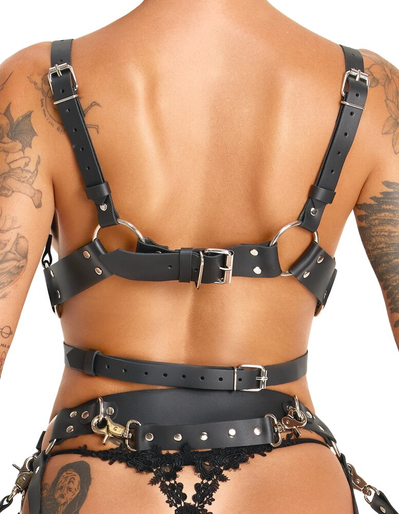 Harness-Set aus Leder