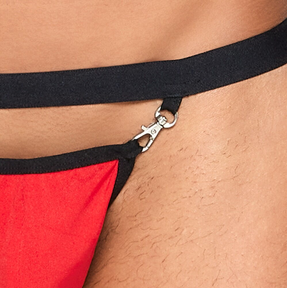 String mit aufklappbarer Front