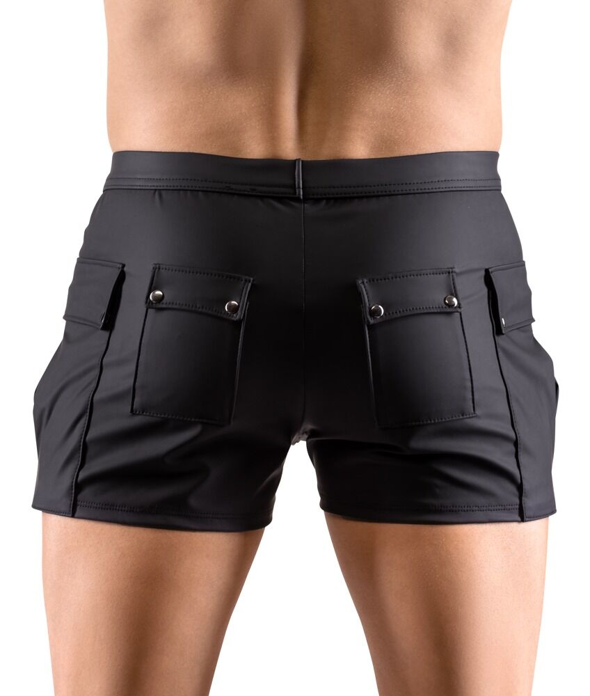 Shorts im Worker-Style mit Taschen und Druckknopfleiste vorn