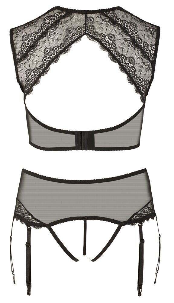 Bralette plus Strapsstring aus Spitze