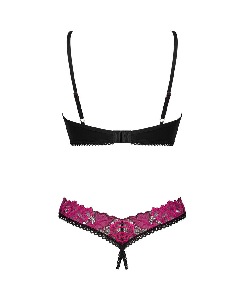 Dessous-Set „Rosenty“ mit Rosenspitze