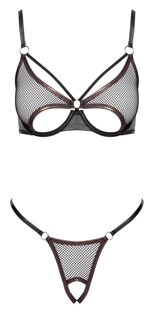 Dessous-Set aus softem Netz
